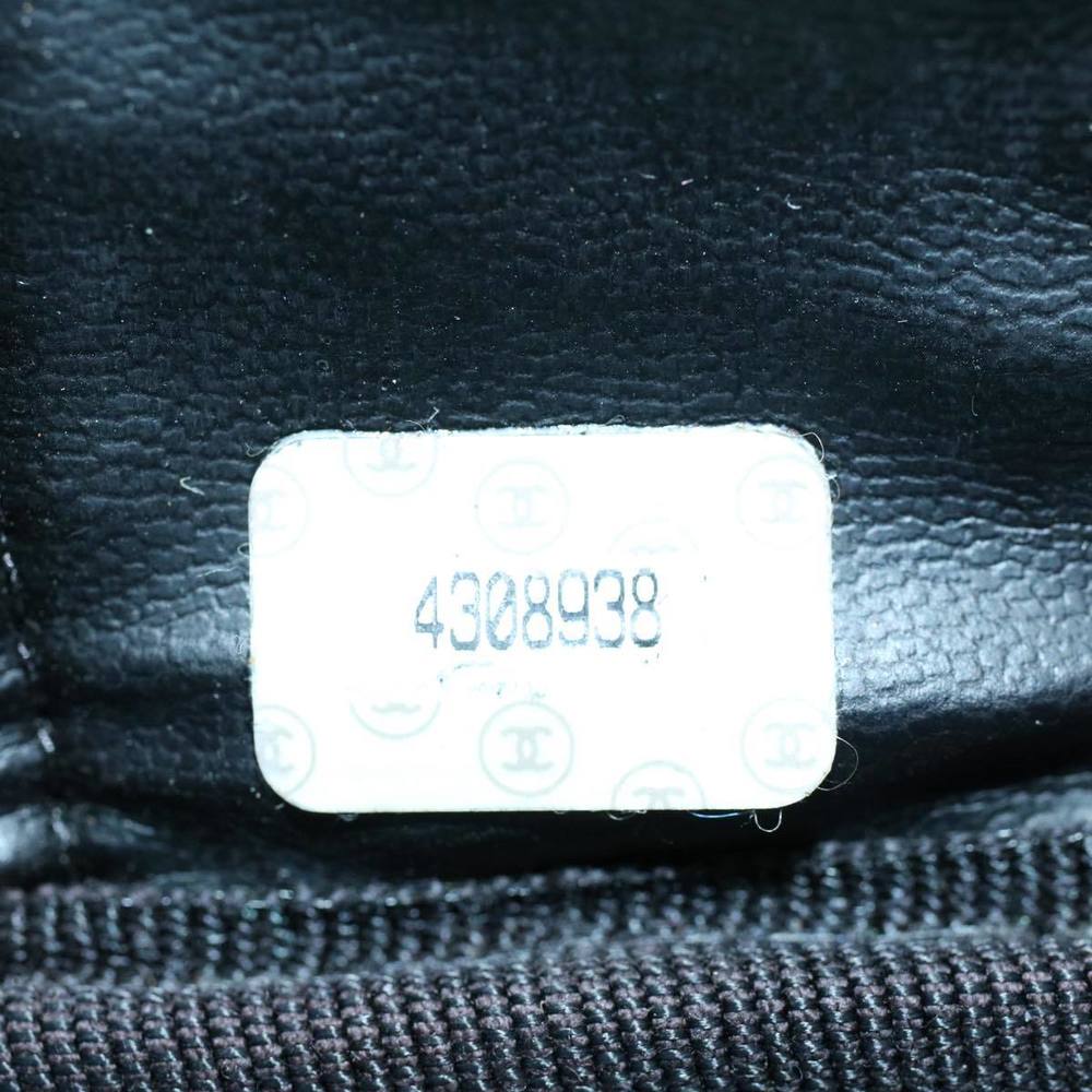 CHANEL Vanity Cosmetic Pouch Patent leather Black CC Auth yb378 - Picture 11 of 16